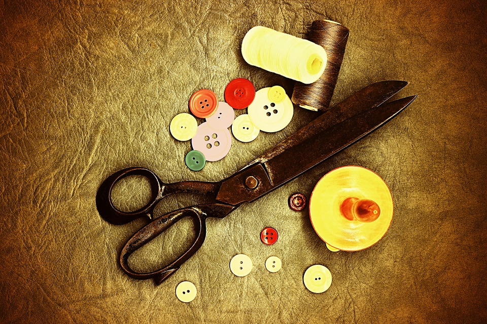 scissors, old, sewing