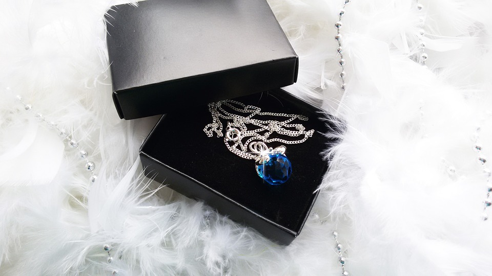 jewelry, necklace, blue