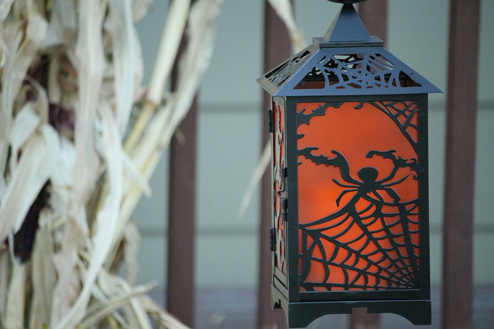lantern, halloween, orange