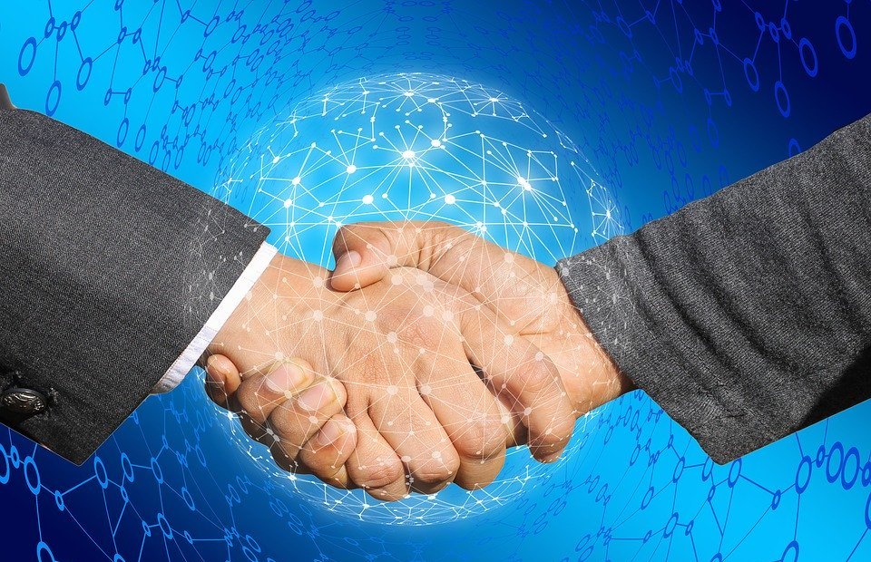 handshake, shaking hands, internet