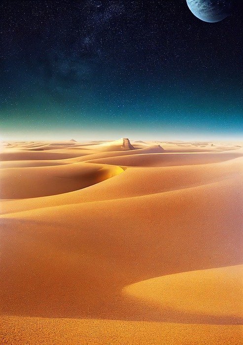 desert, alien planet, exoplanet