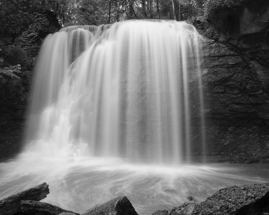 waterfall, hayden falls, landscape