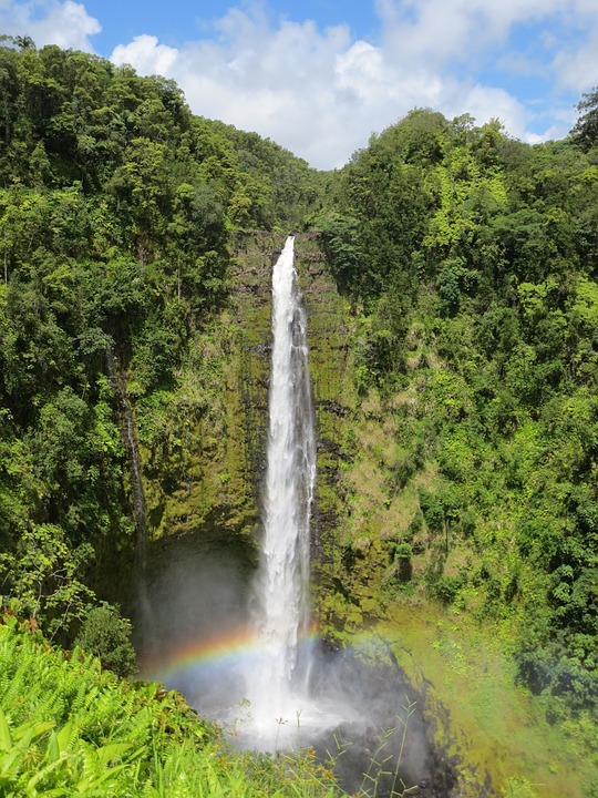 waterfalls, hawaii, akaka falls