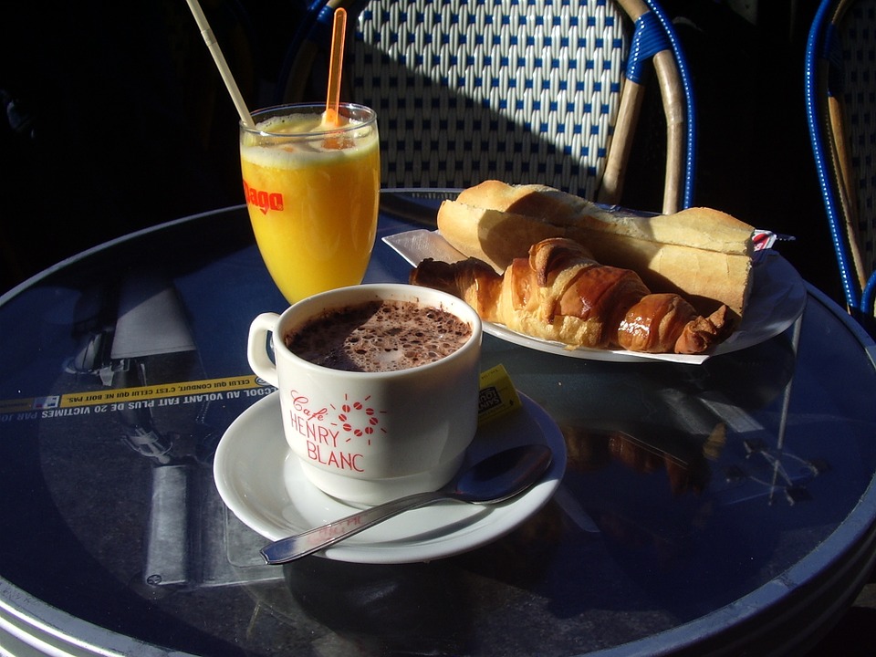 breakfast, french, coffee