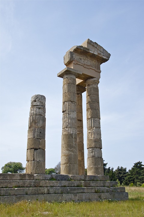 apollon temple, acropolis, rhodes