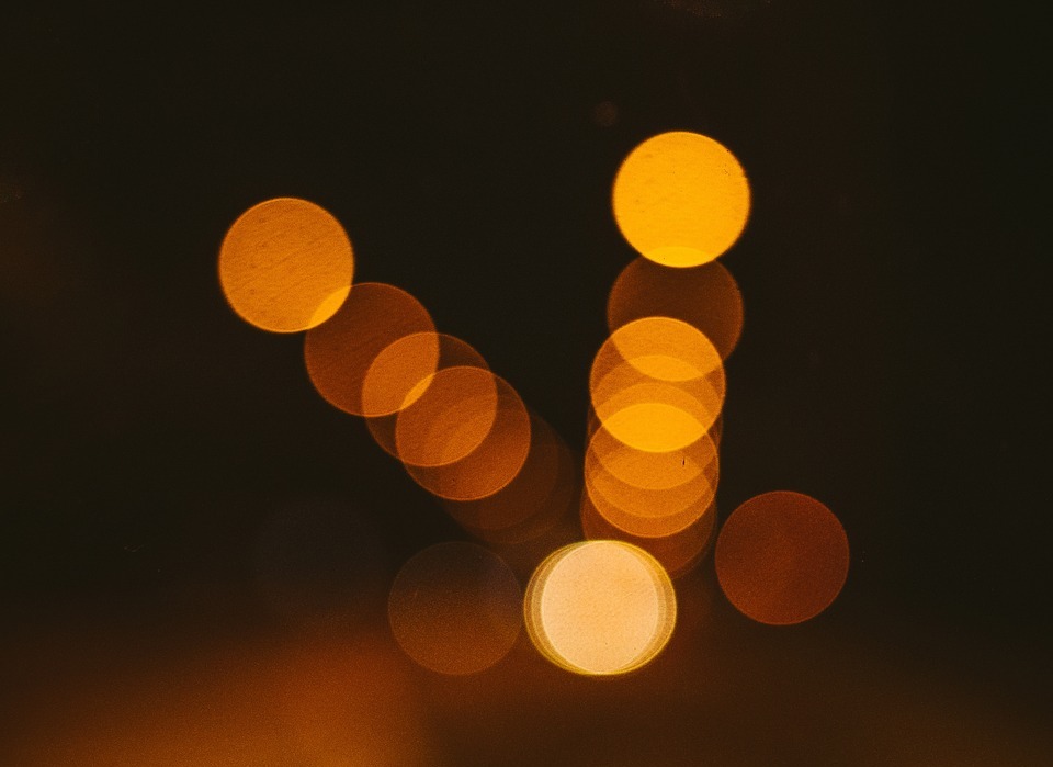 lights, blurry, abstract