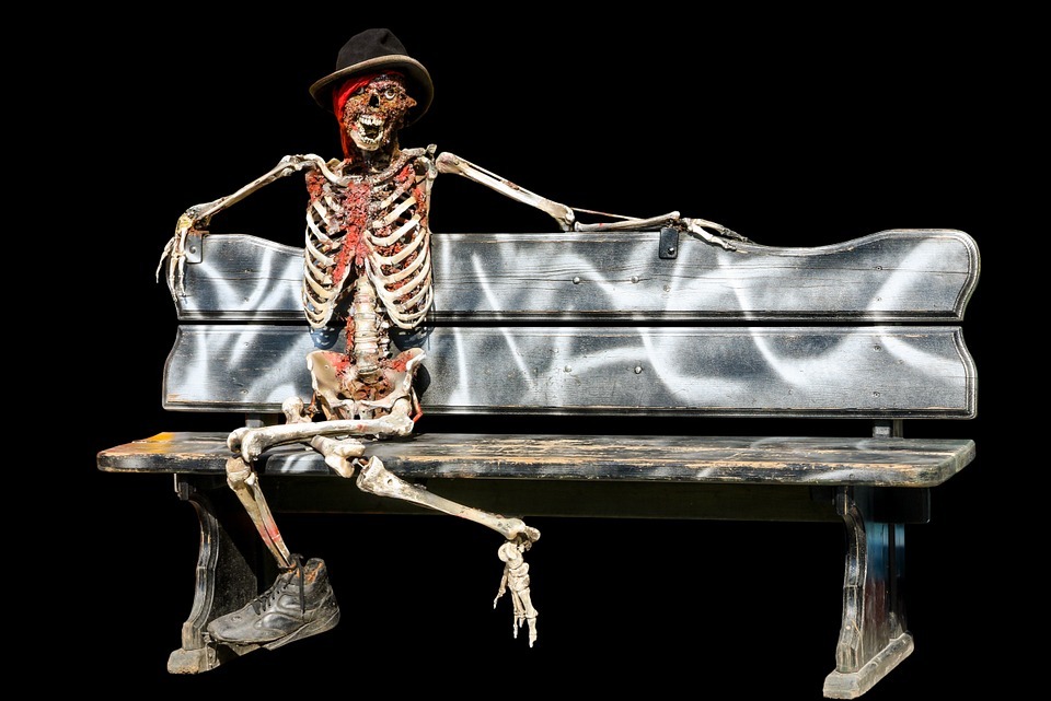 skeleton, halloween, creepy