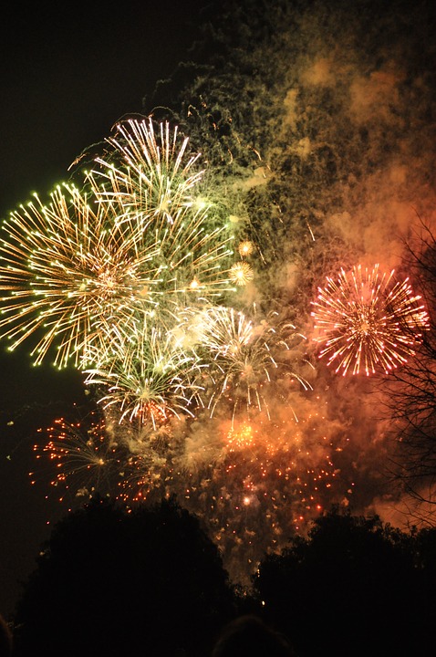 fireworks, fire, festival