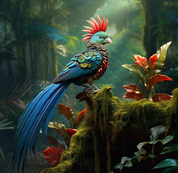 resplendent quetzal, quetzal bird, exotic birds