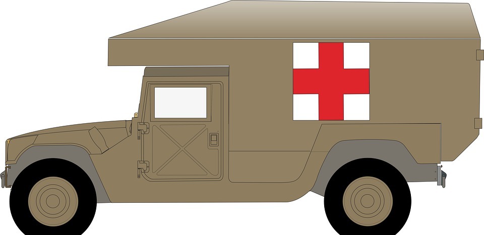 medical truck, military, vehicle
