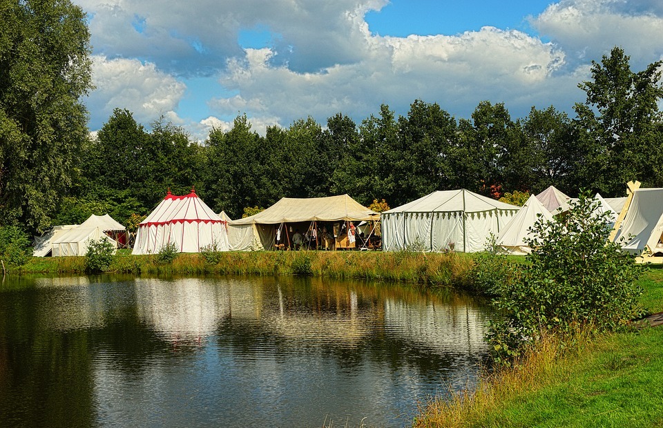 tents, knight village, festival