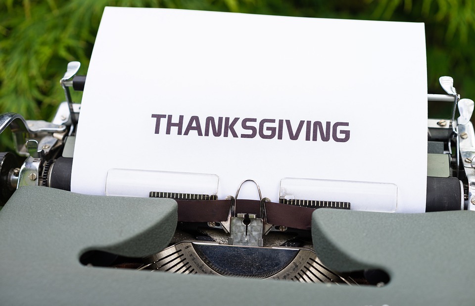 typewriter, thanksgiving, celebration