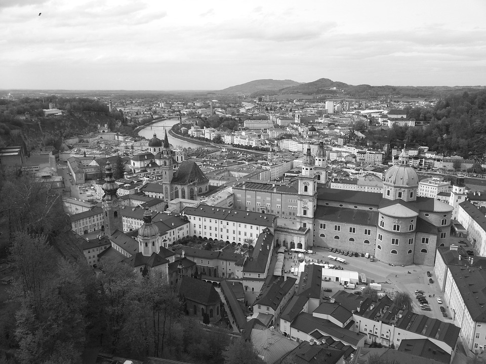 salzburg, city, town