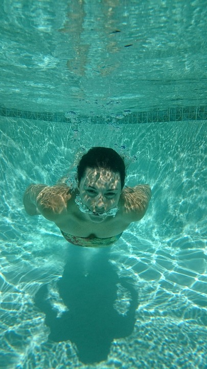 underwater, swimming, girl