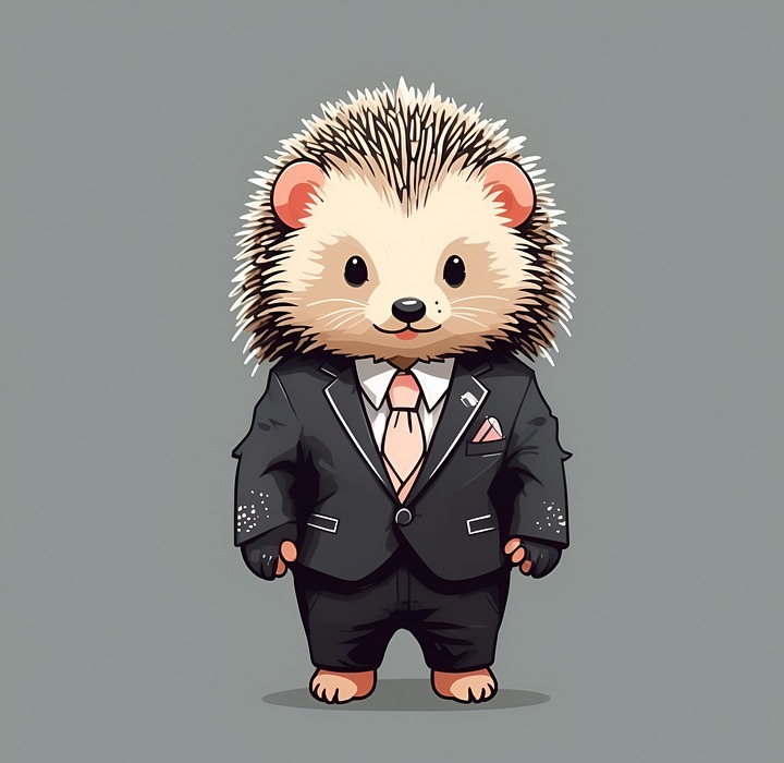 ai generated, porcupine, lawyer