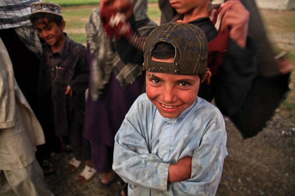 afghani, child, laughing