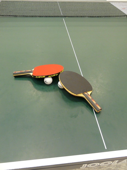 table tennis, ping-pong, bat