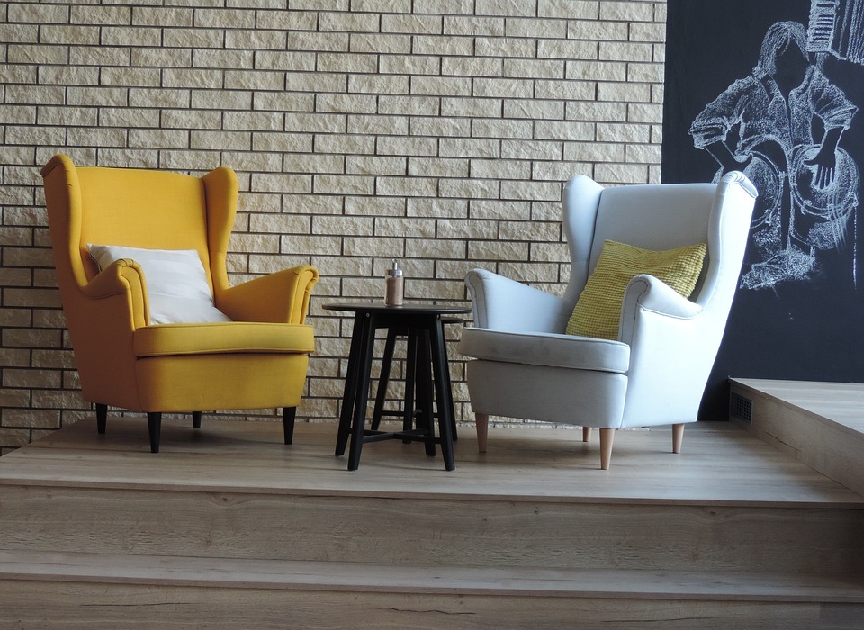 armchair, cafe, furniture