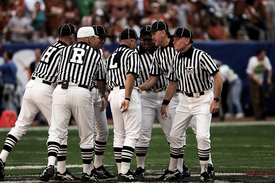 american football, referee, team