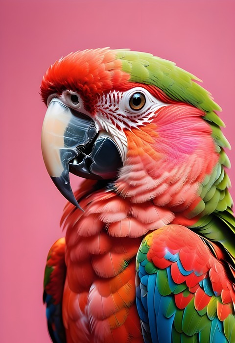 parrot, bird, exotic