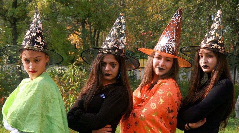 witch, halloween, hats