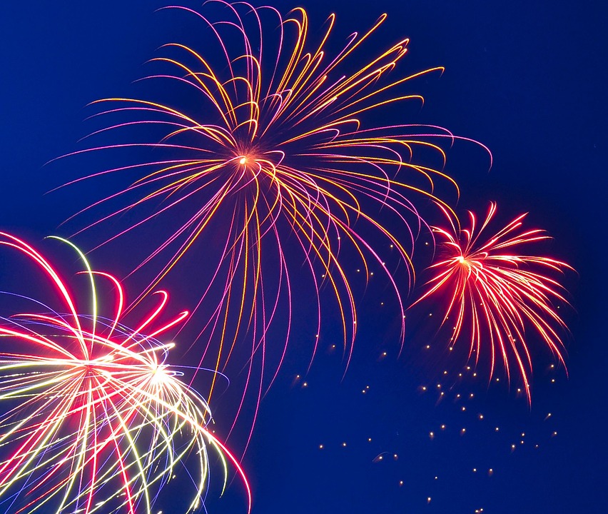 fireworks, fourth of july, celebration