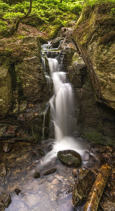 waterfall, water, long exposure