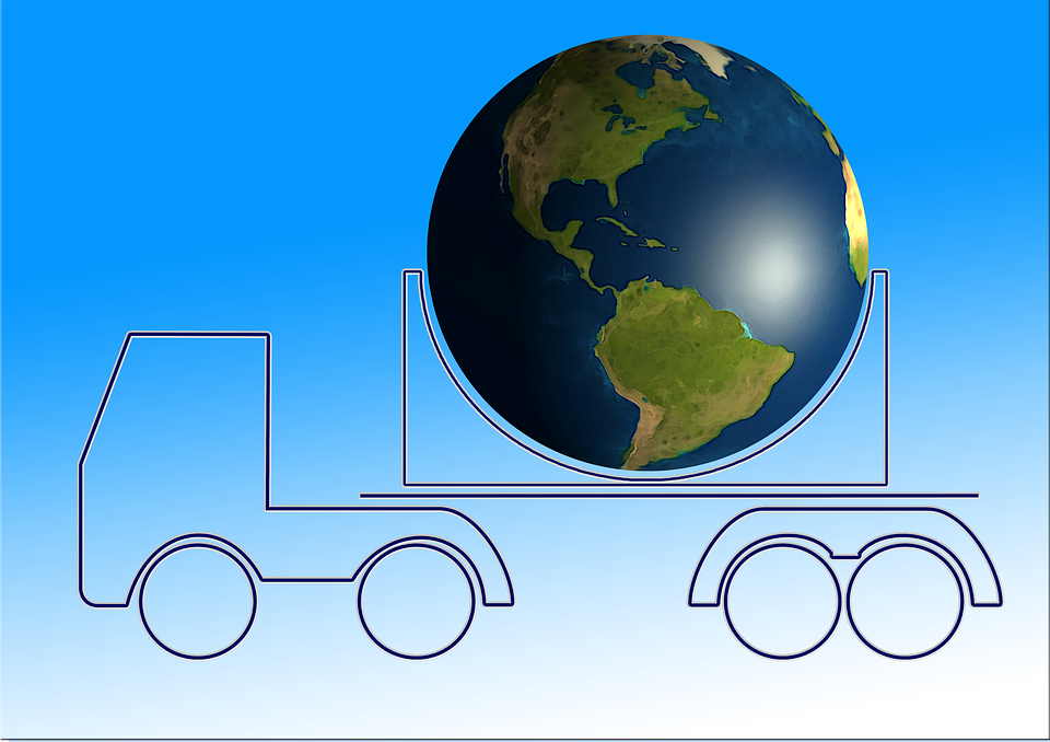 transport, truck, silhouette