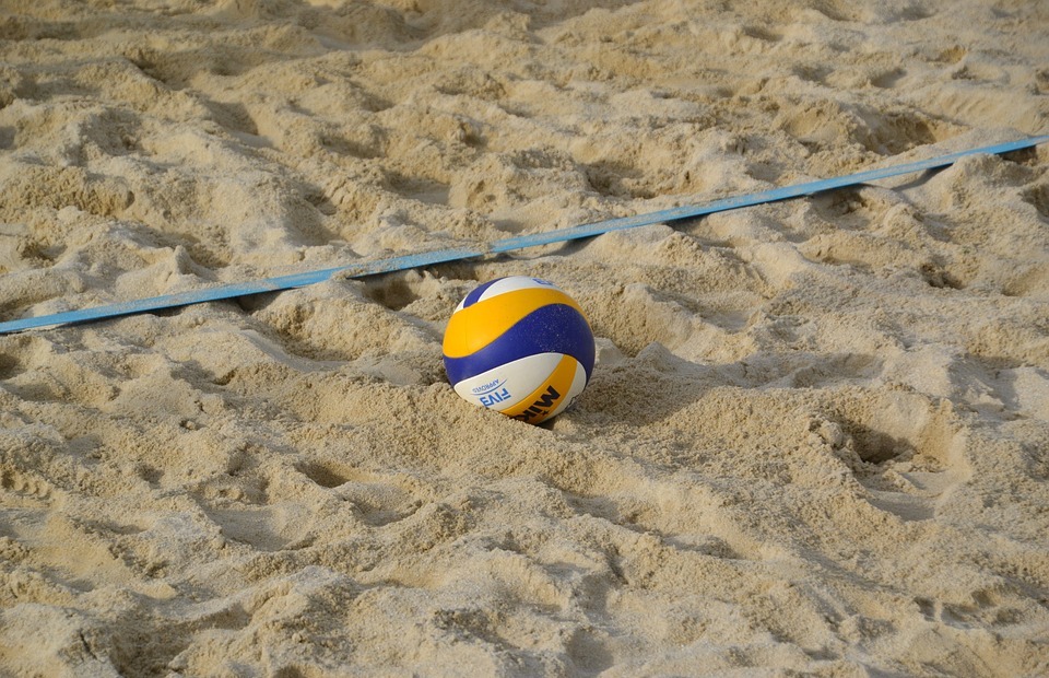 volleyball, beach volleyball, sand