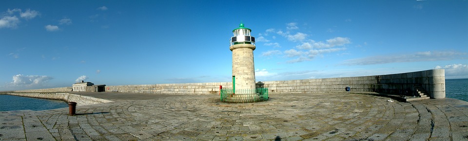 ireland, harbour, lighthouse
