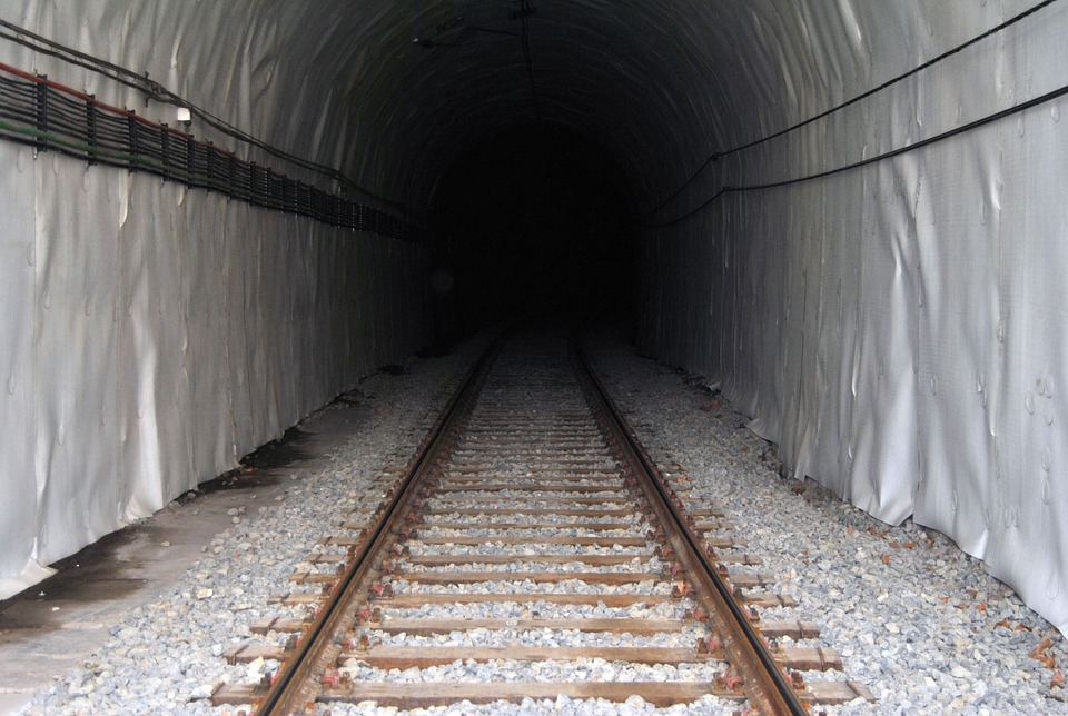 tunnel, train, pathways