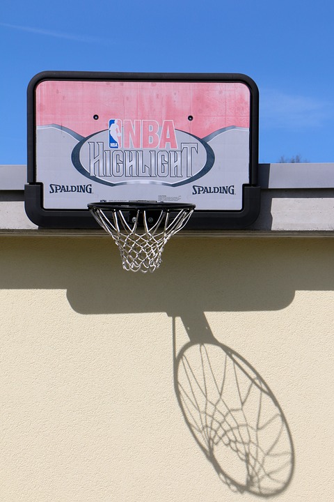 wall, basketball hoop, basket