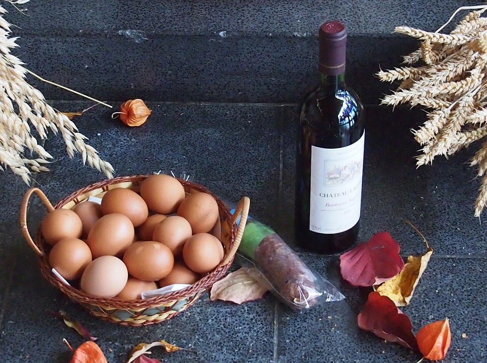 thanksgiving, wine, autumn