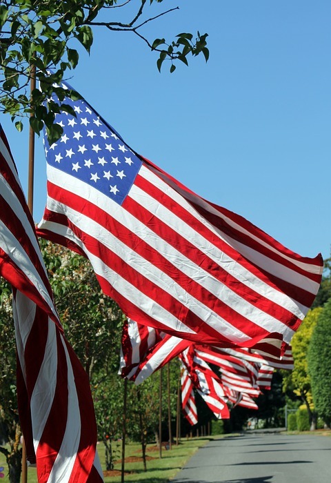flag, cemetery, memorial day