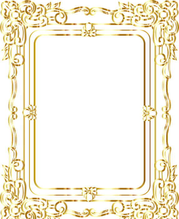 frame, border, gold