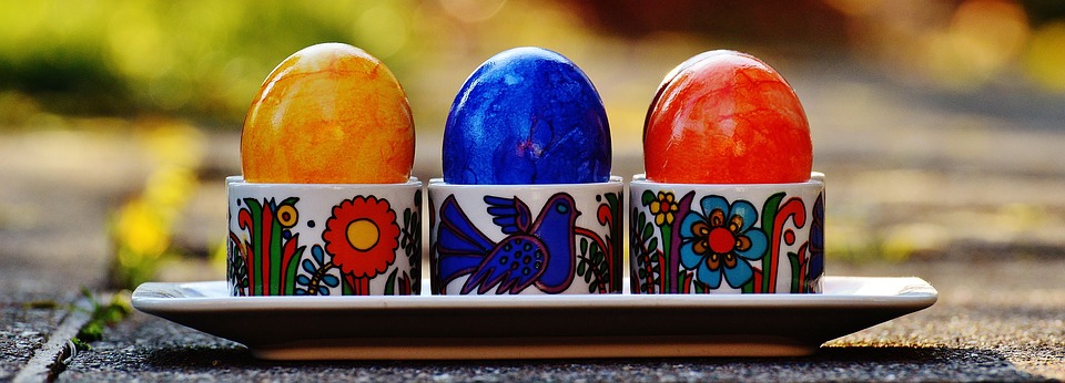 easter, easter eggs, colorful