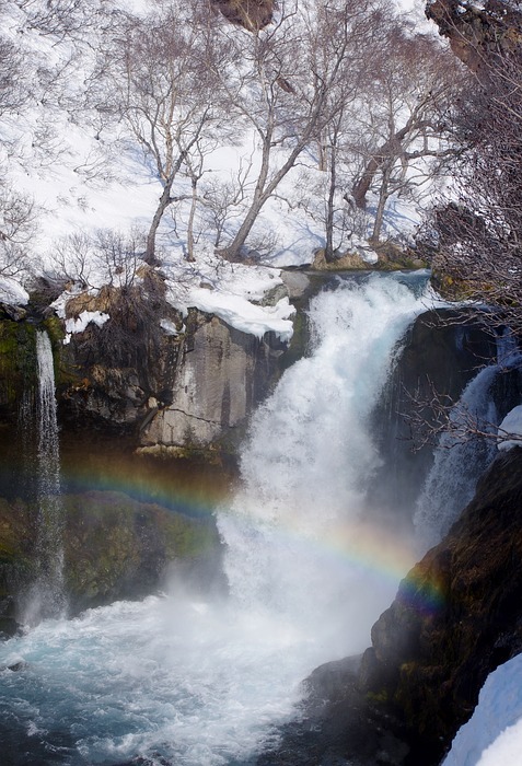 waterfall, cascade, threshold