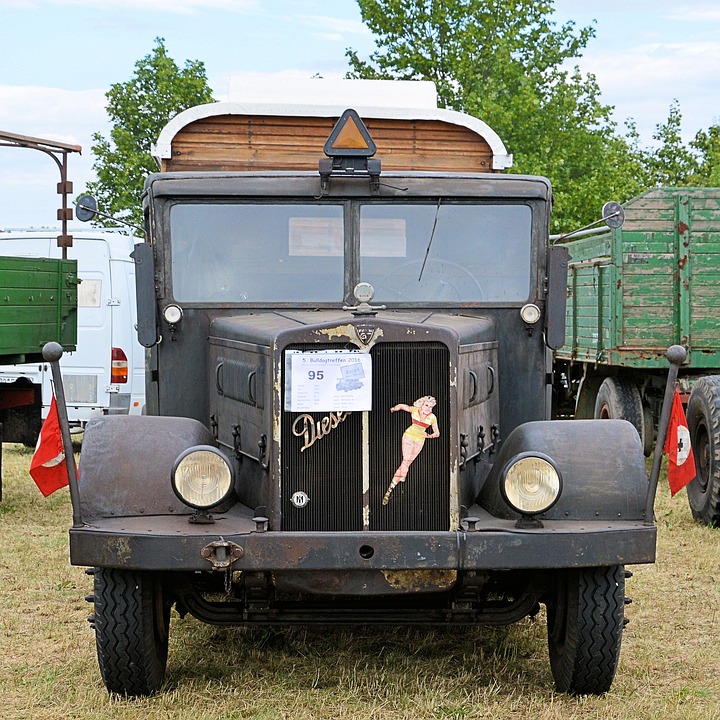 truck, old, historically