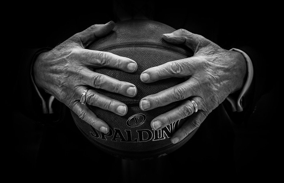 ball, basketball, hands