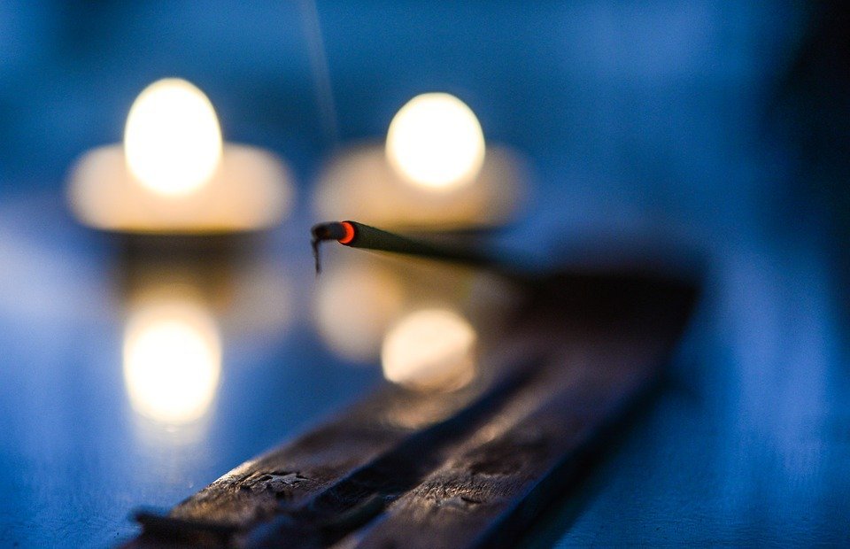 incense, glow, candle