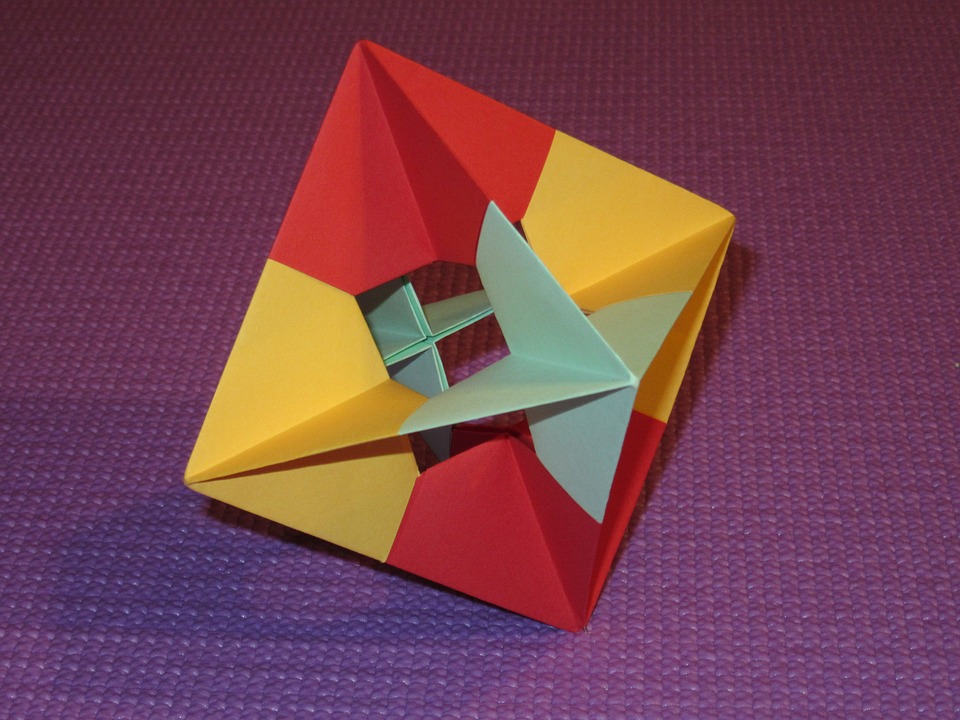 octahedron, platonic solid, origami