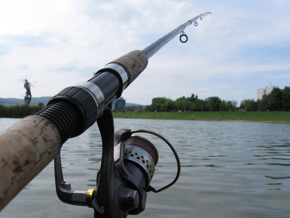 fishing, rod, water