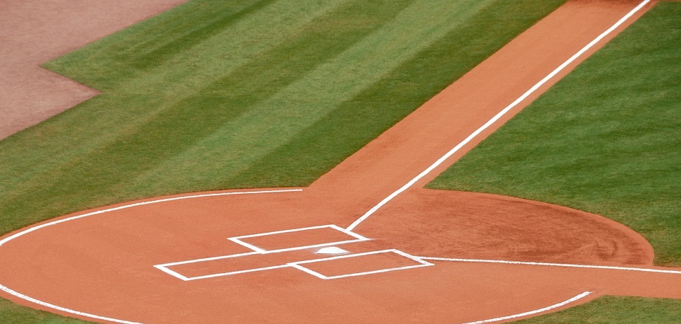 baseball, home plate, grass