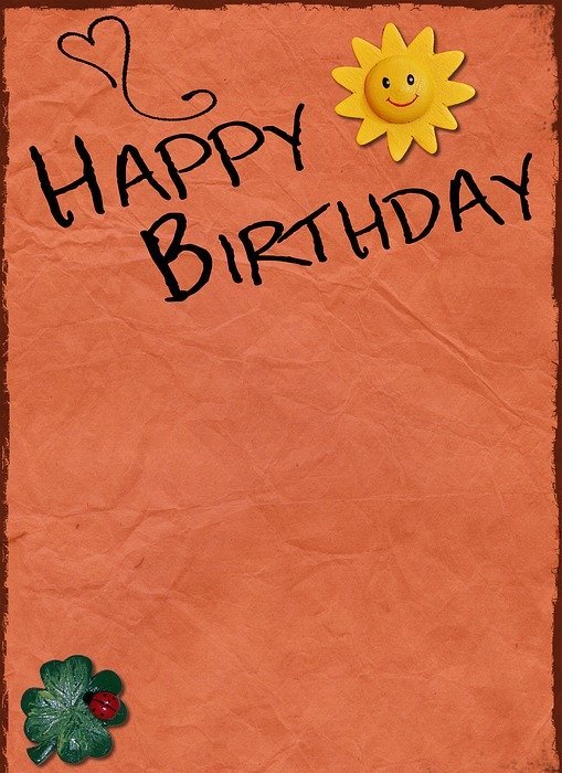 birthday, background, birthday card