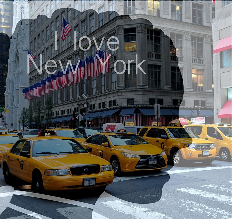 new york, manhattan, taxi