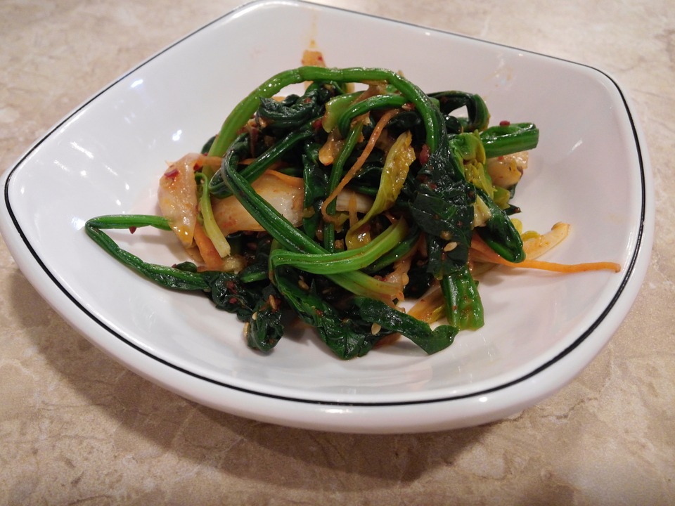 spinach, side dish, vegetable