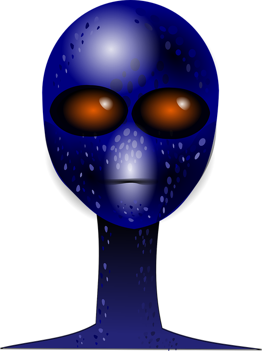 alien, face, ufo