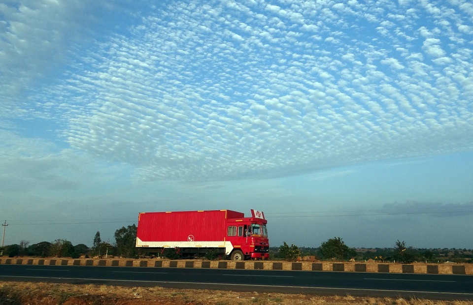 road, truck, india