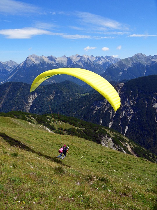 sport, paragliding, mountain sport