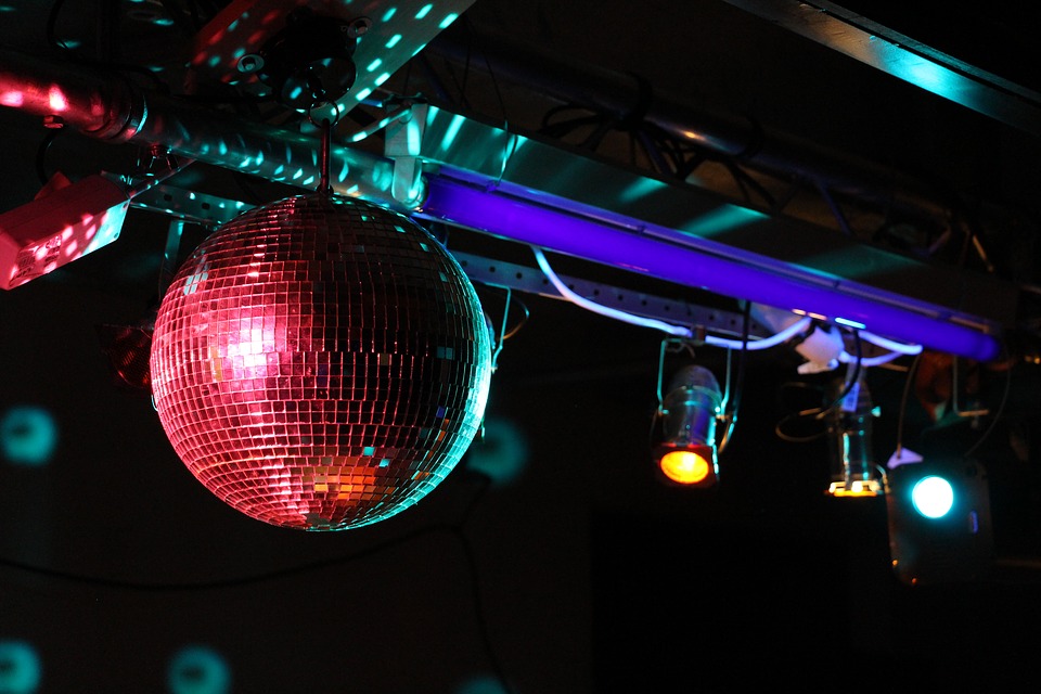disco, disco ball, nightclub